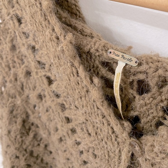 Free People Loose Knit Hooded Sweater - Picture 2 of 3